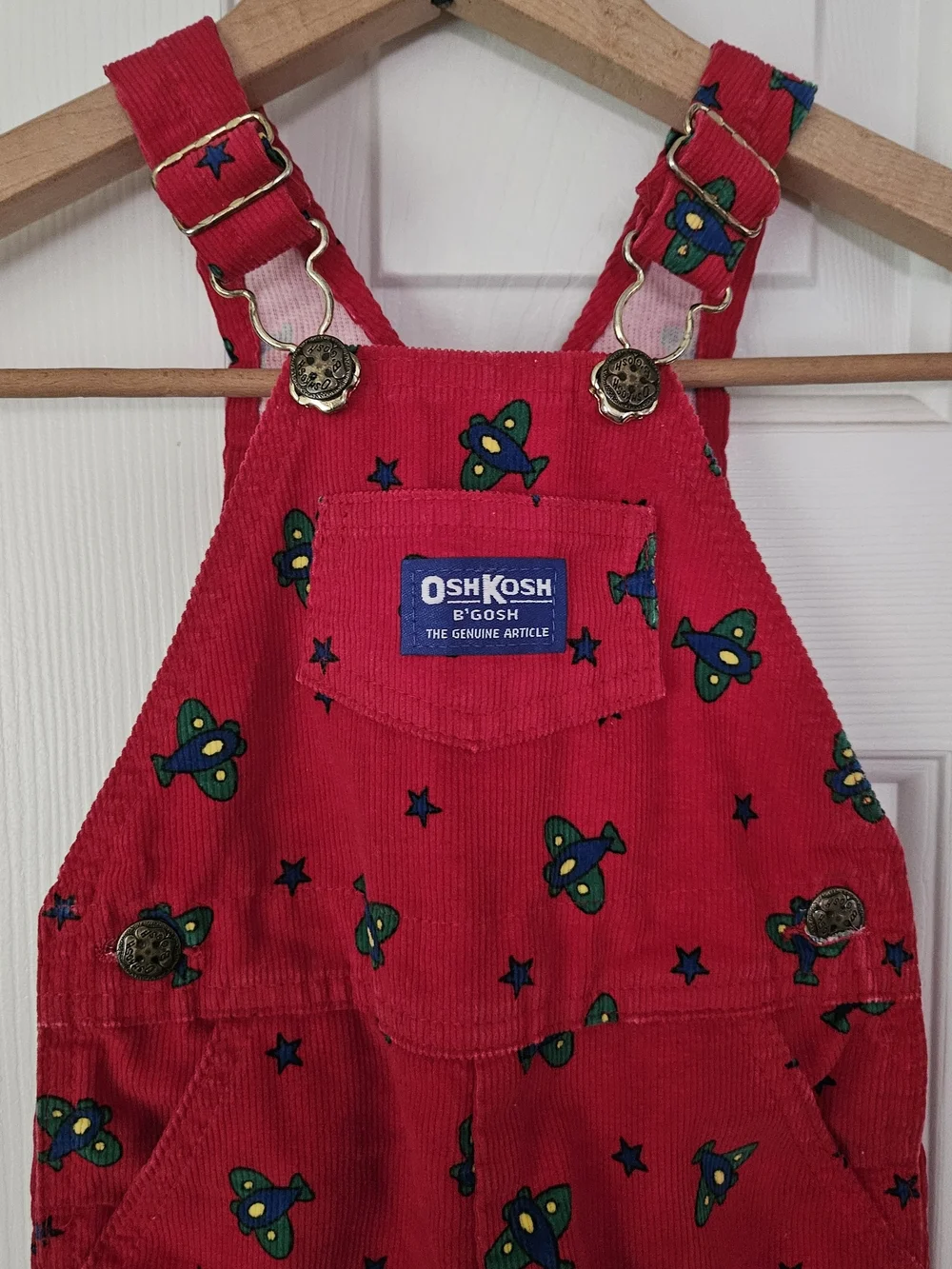 Vintage OshKosh B'gosh Red Kids Overalls